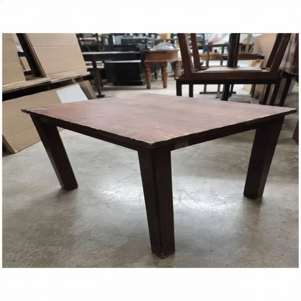 Meja Kayu Bekas untuk Cafe Restoran 70 x 60 x 75 cm - Jelupang