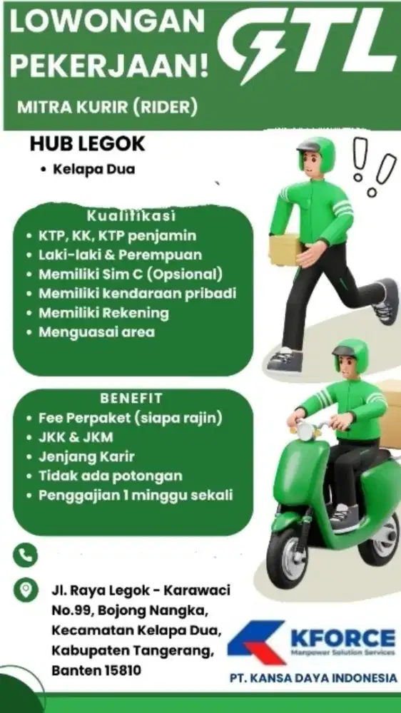 Dibutuhkan kurir/rider