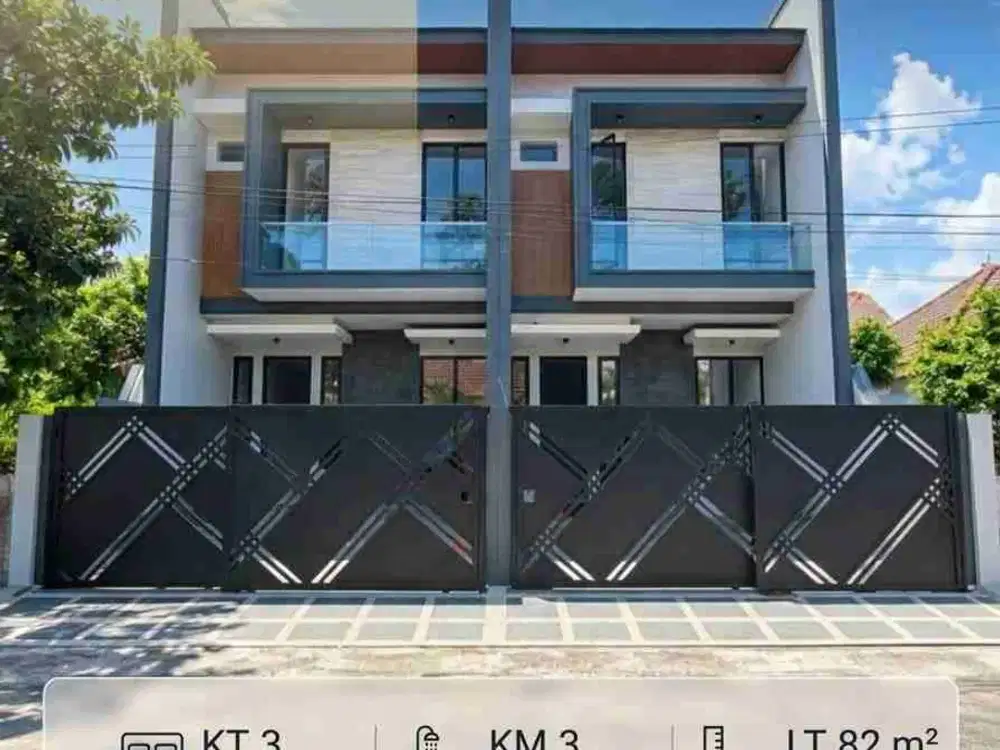 Rumah New Minimalis Manyar Tirtoyoso Row 2 Mobil Sisa 1 Unit