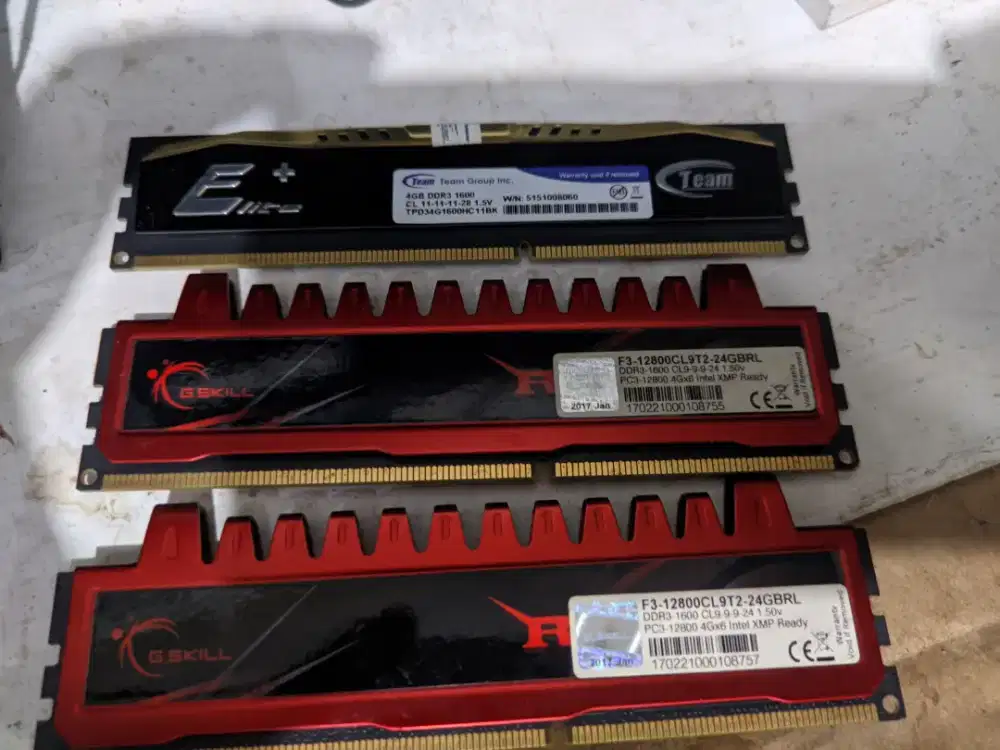 DDR3 4Gb RIP JAWS XMP & TEAM ELITE