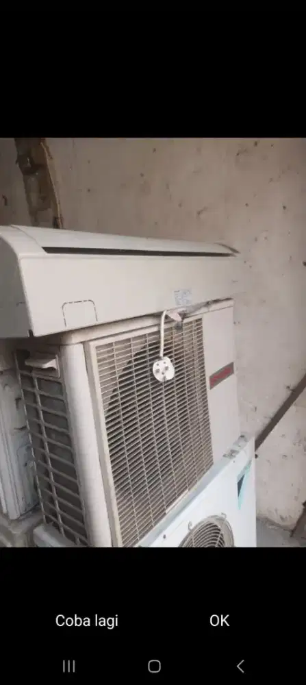 Terima ac bekas rusak mati