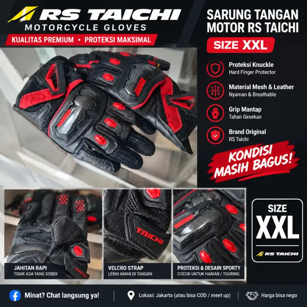 Sarung tangan motor RS taichi