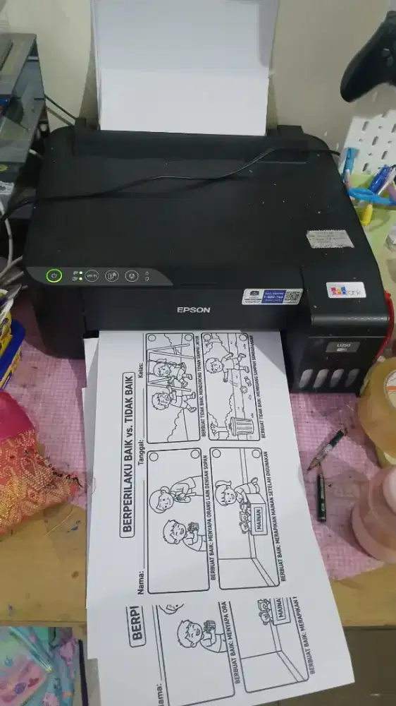 Printer l1250 minus pemakaian
