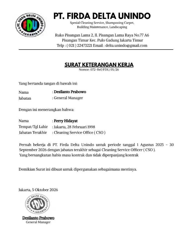 Mencari pekerjaan Cleaning Service