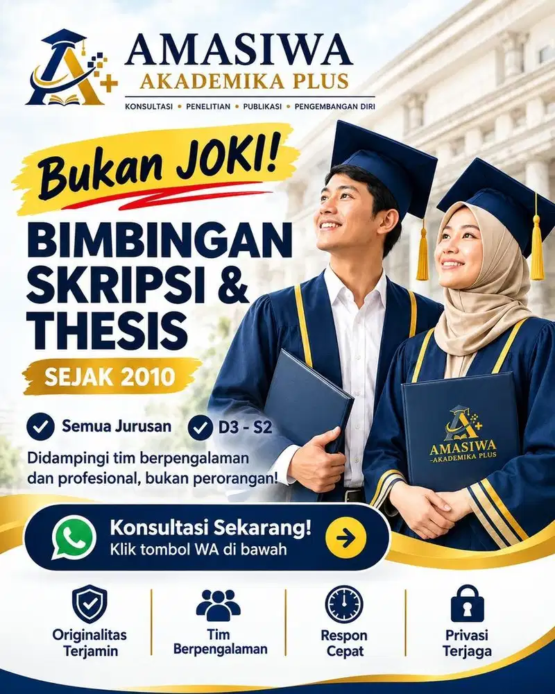 Bukan JOKI  skripsi sejak tahun 2010 Tesis (SPSS/AMOS/SEM)