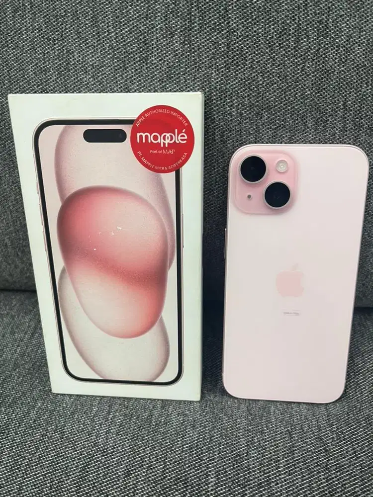 iPhone 15 pink 128gb ex ibox digimap fullset