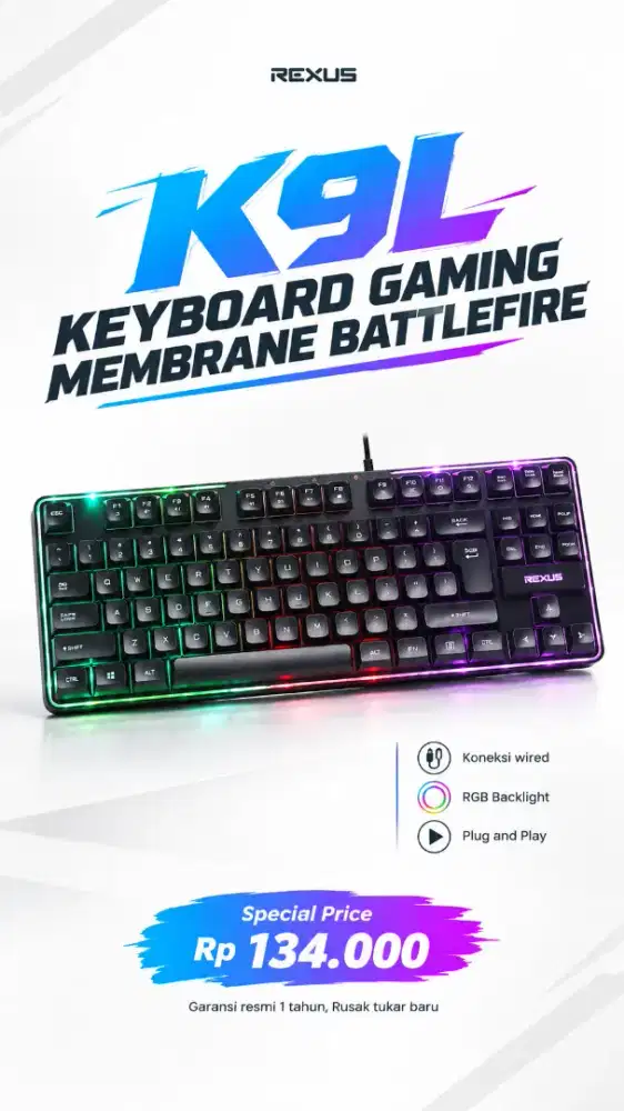 Keyboard gaming rexus K9L