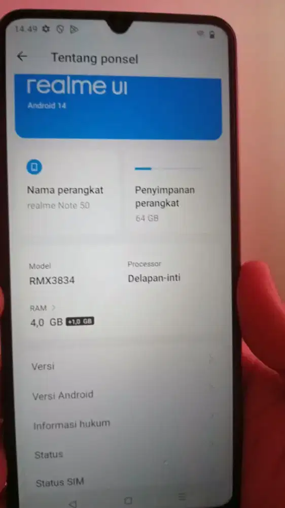 Jual HP Realme Note 50
