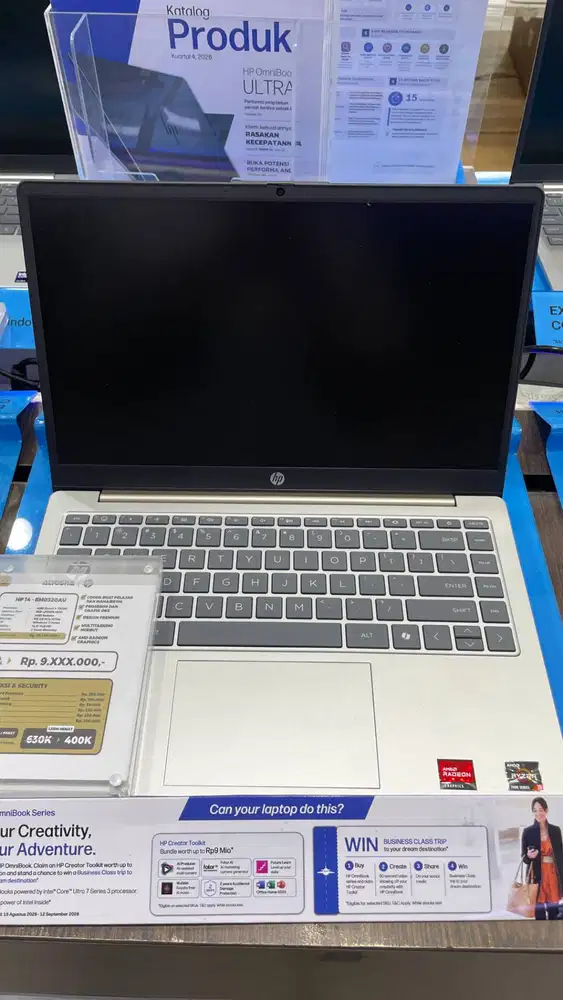 Laptop HP 14 EM0320AU / EM0321AU Ryzen 3 7320U 8GB SSD 512GB 14′′ FHD