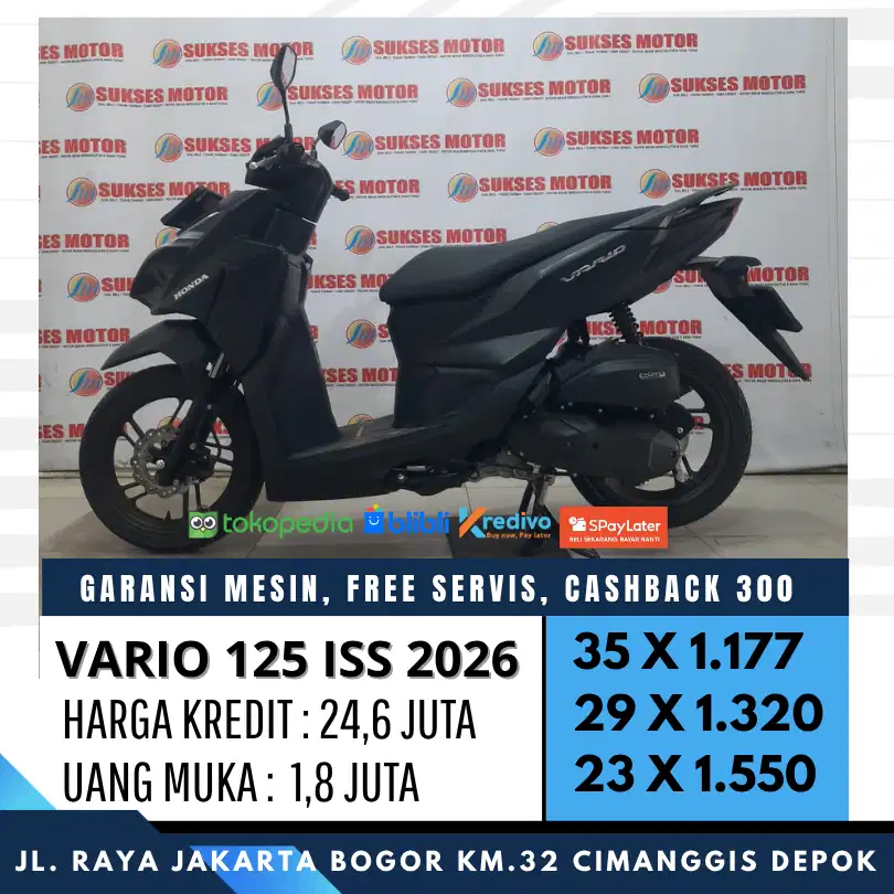 DOUBLE CASHBACK Vario 125 cbs iss keyless 2026 unit mulus like new