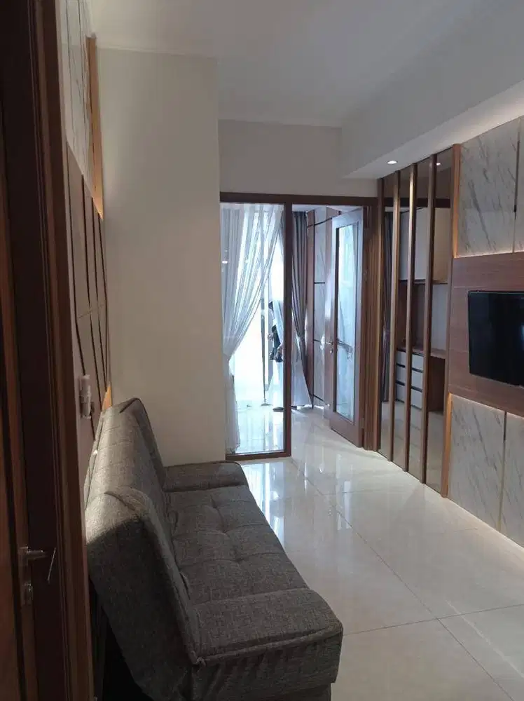 DISEWAKAN CONDO TAMAN ANGGREK RESIDENCES 1+1 BEDROOMS FURNISH