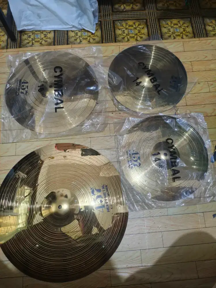 Wuhan 457 Heavy Metal Cymbal Set, 14/16/20 inch, free bag