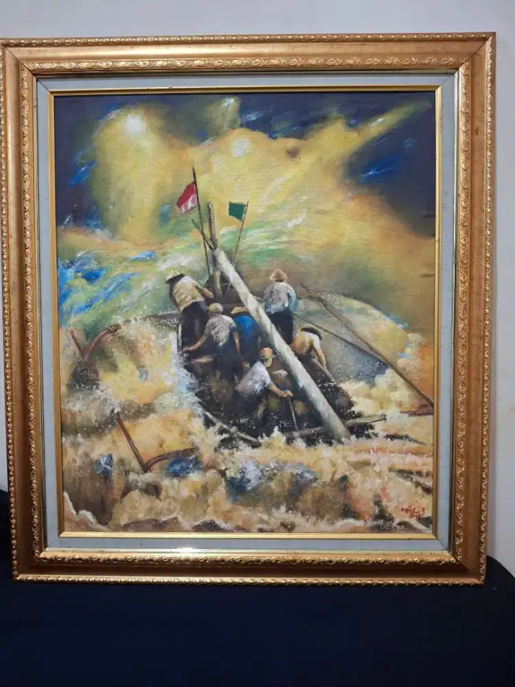 Lukisan Menerjang Ombak