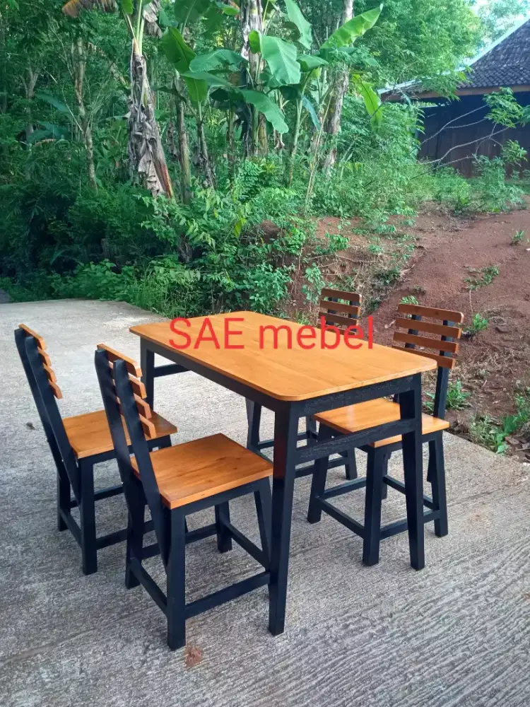 Meja kursi makan dan cafe