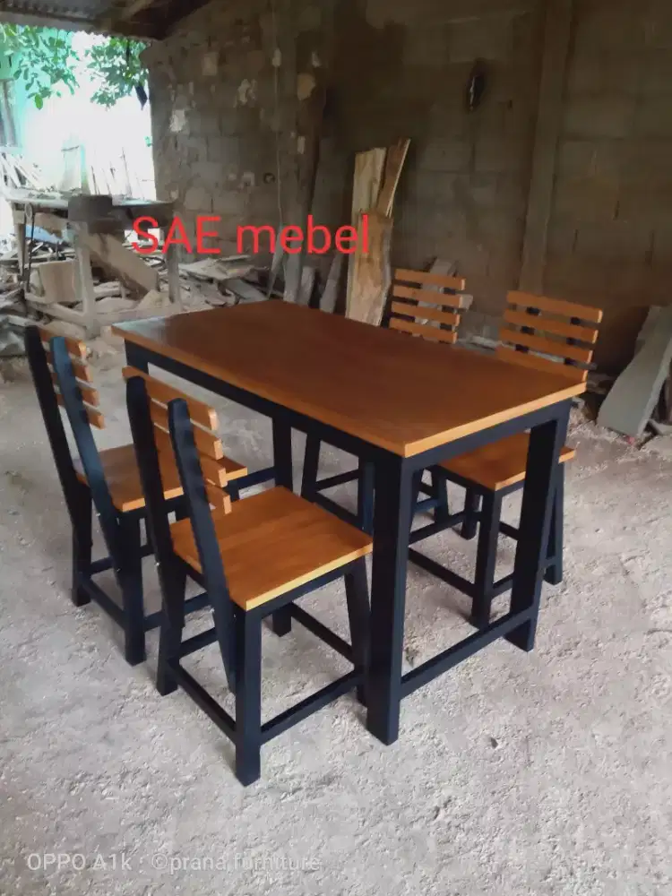 Meja kursi makan dan cafe