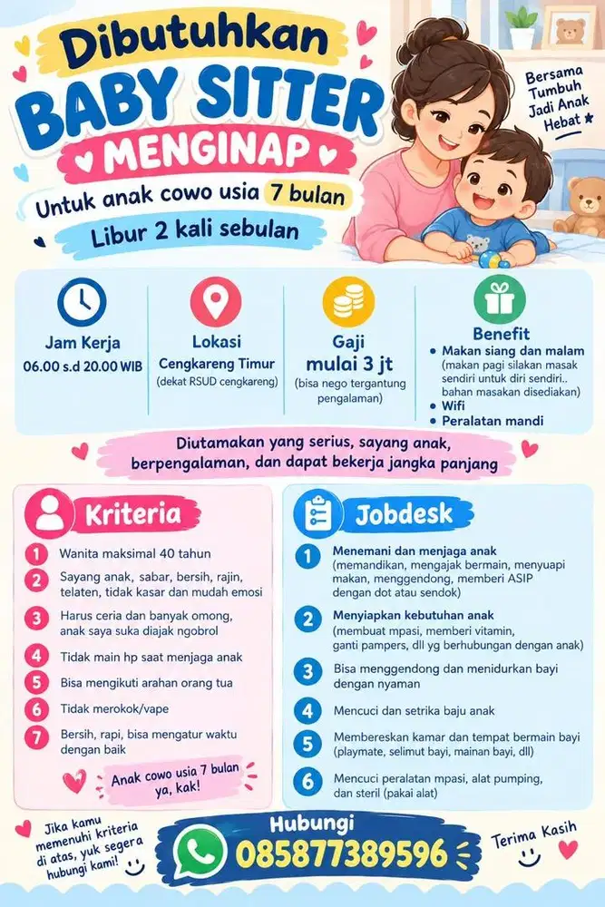 Lowongan kerja baby sitter