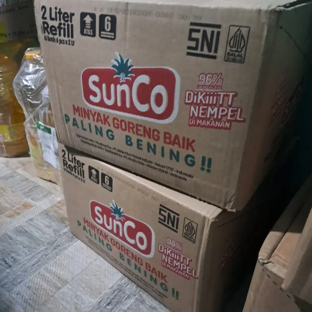 Minyak sunco 2 L hrga 255.000/krton