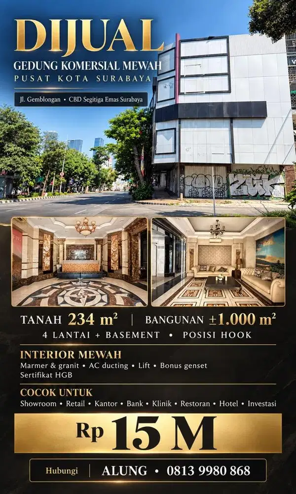 Gedung Komersial Pusat Kota Surabaya