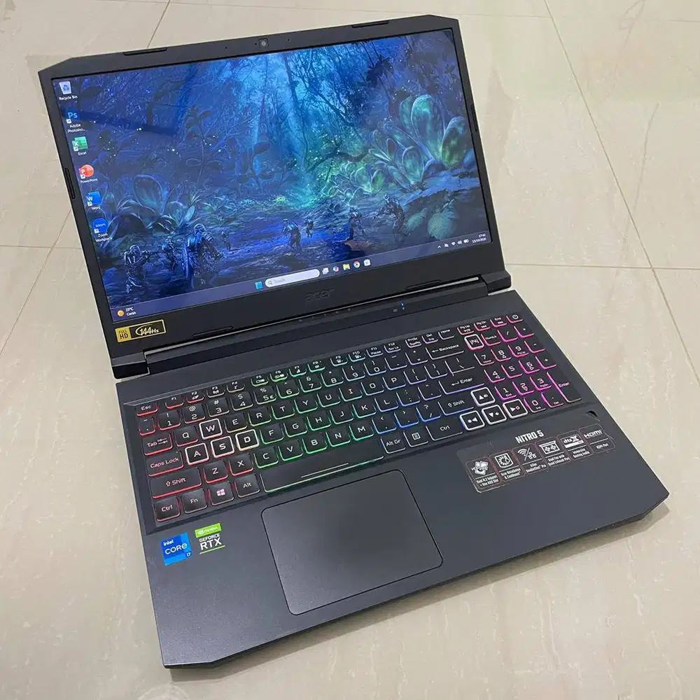 Laptop RTX 3060 Core i7-11800H RAM 16GB Acer Nitro Gaming MULUSSS !!!