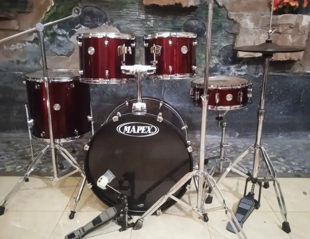 Drum Mapex Voyager mika Remo, plus simbal