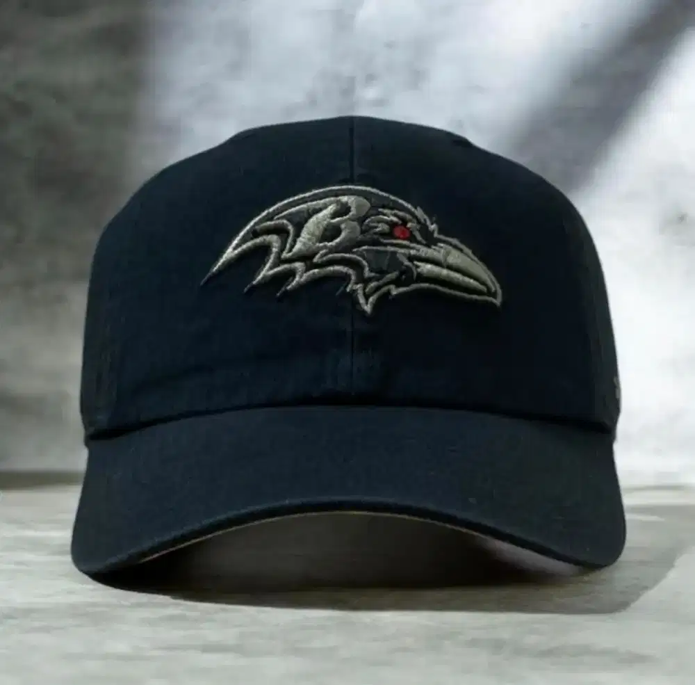 Topi '47 Brand Baltimore Ravens Clean Up Black Camo Undervisor Second