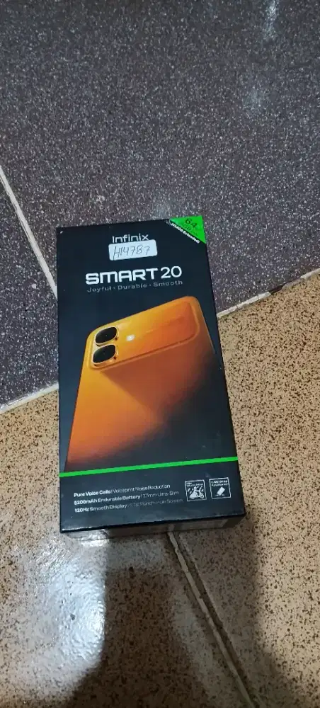 Jual cepat infinix semart 20 ram 4+4/64 fulset original