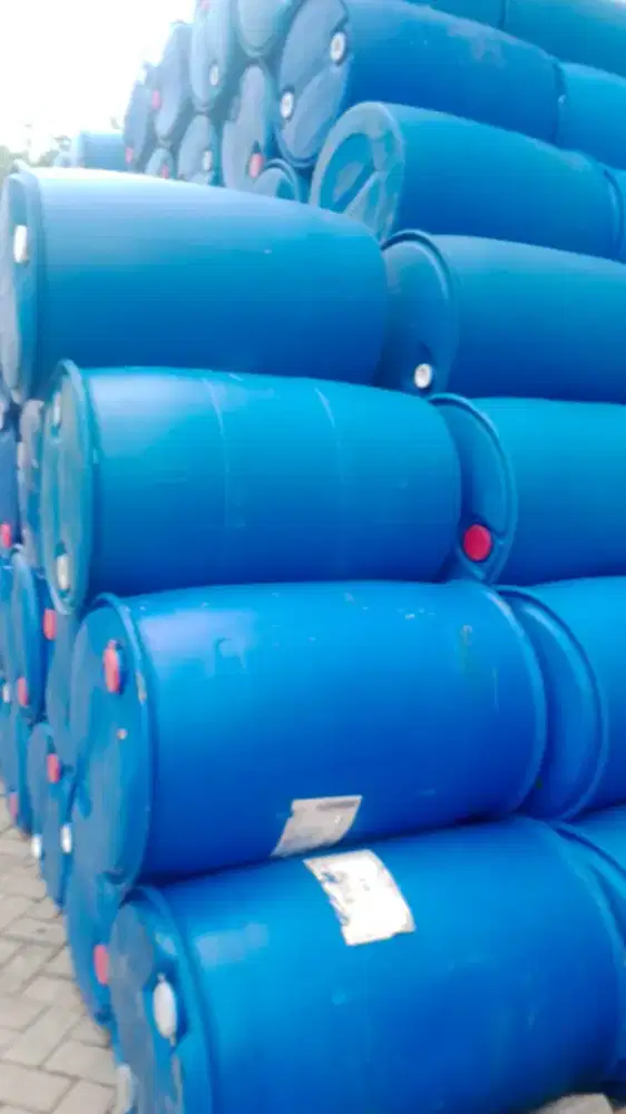 Jual drum plastik biru 200liter Bekas