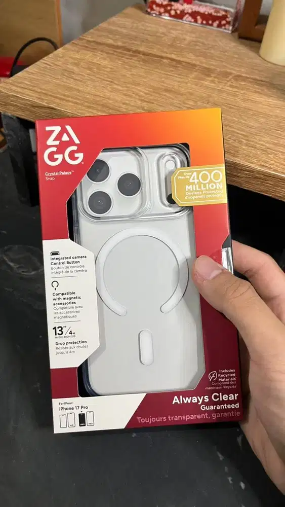 ZAGG Crystal Palace Snap Clear Case (iPhone 18 Pro /17 Pro)