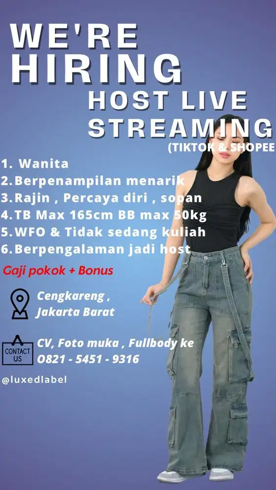 HOST LIVE STREAMING TIKTOK & SHOPEE