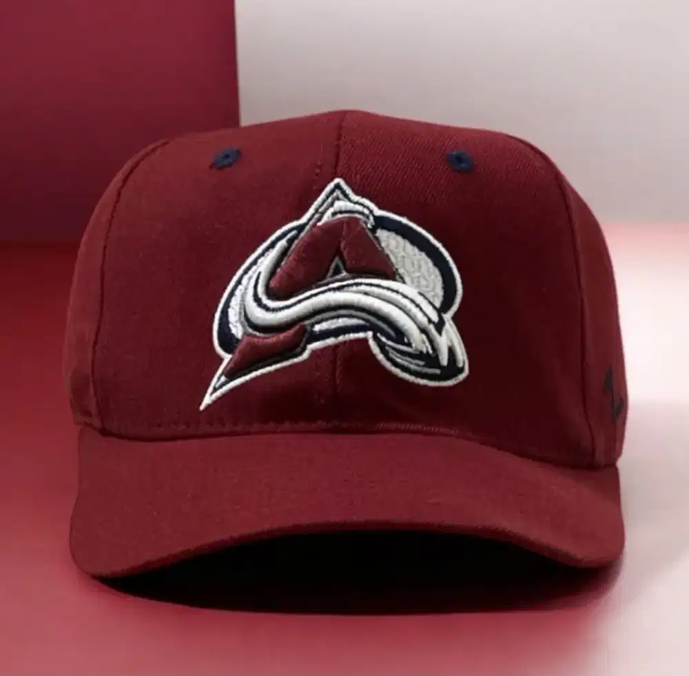 Topi Zephyr NHL Colorado Avalanche Fitted Hat wool blend Size besar