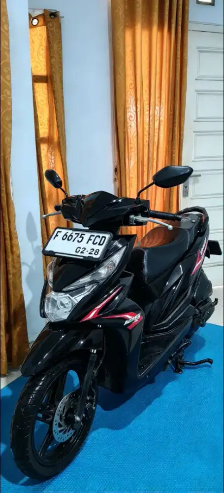Honda Beat 2018 Nopol F Lengkap Gress mesin segel