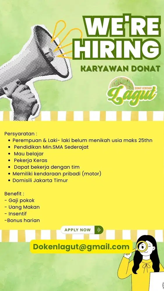LOWONGAN KARYAWAN DONAT