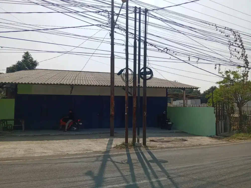 Sewa Lahan Kosong Plus Bangunan Pinggir Jalan Raya Cibitung Bekasi #1673