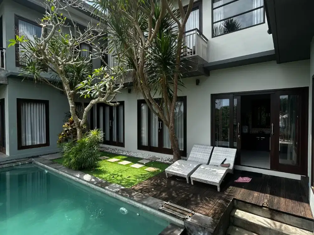 Jual Murah Anlena Private Villa Modern 3 lantai dengan 4 kamar tidur dan Kolam renang pribadi di jimbaran badung kuta bali