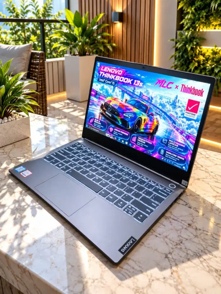 Laptop Seri Baru Lenovo Thinkbook 13S-20R9 Bezeless [RAM 8GB SSD 256Gb
