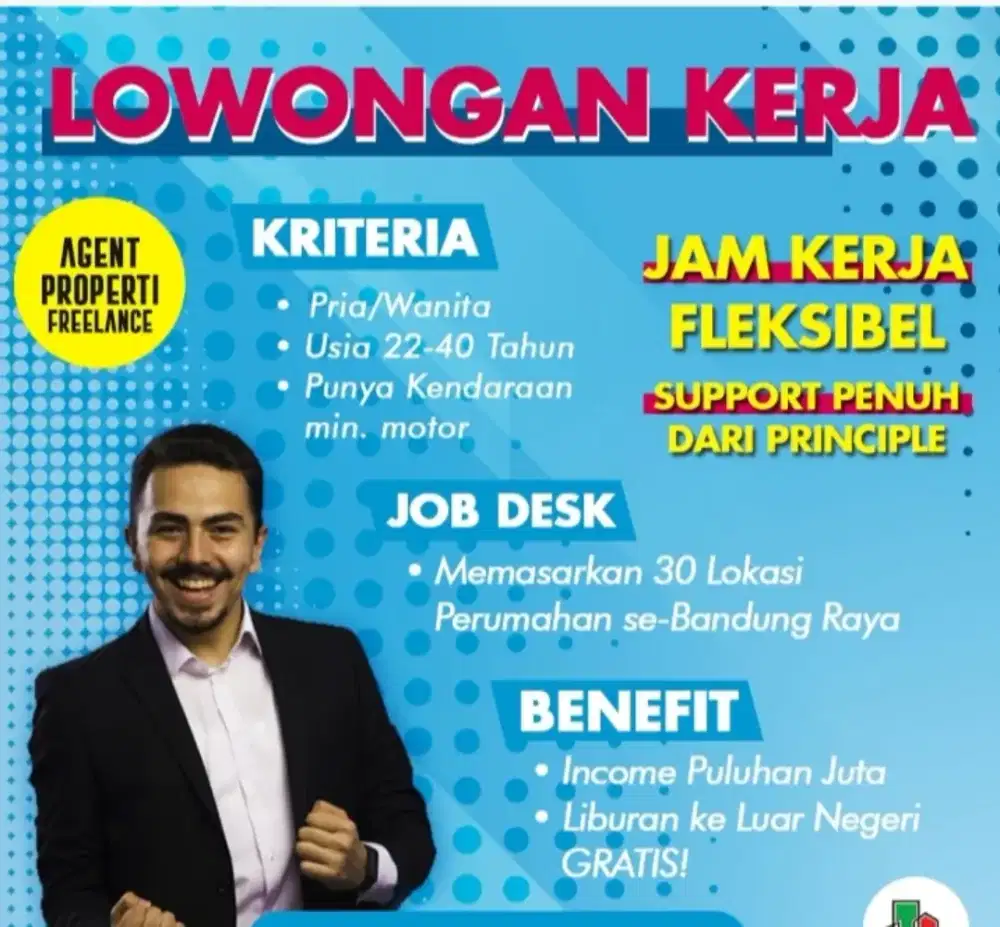 Freelance Marketing perumahan 30lok bandung Ciwastra soreang padalang
