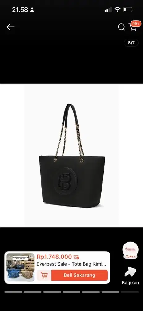 Shoulder bag EVERBEST, kimi tote bag, tas laptop