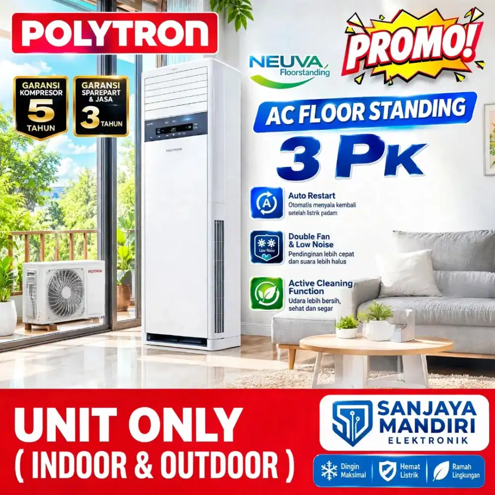 POLYTRON AC 3 PK Floor Standing NUEVA 3D Flow Technology Double Fan