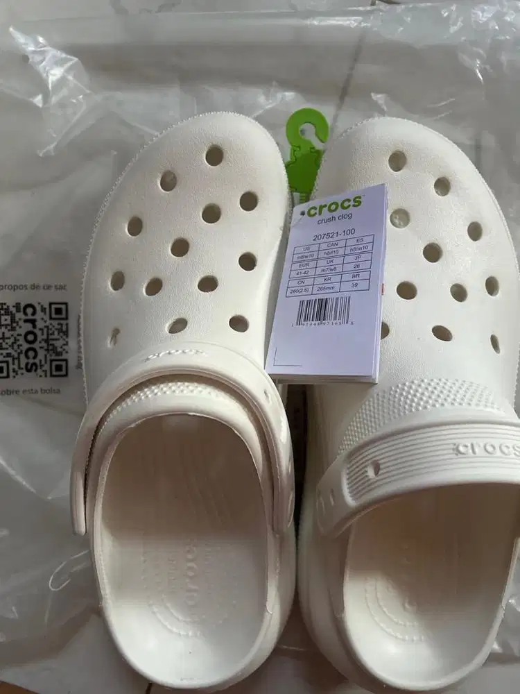 Crocs Classic Crush Clog - White