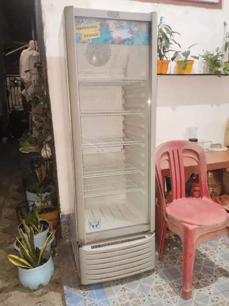 Showcase gea jumbo 5rak normal dingin siap pakai