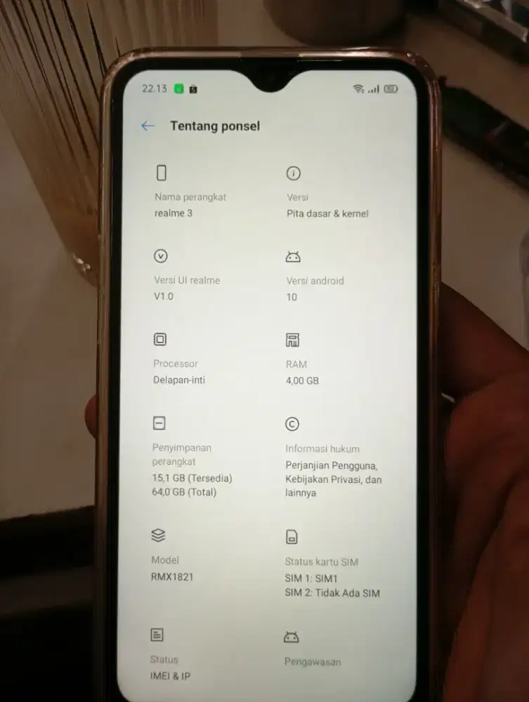 Realme 3 4/64 hp only