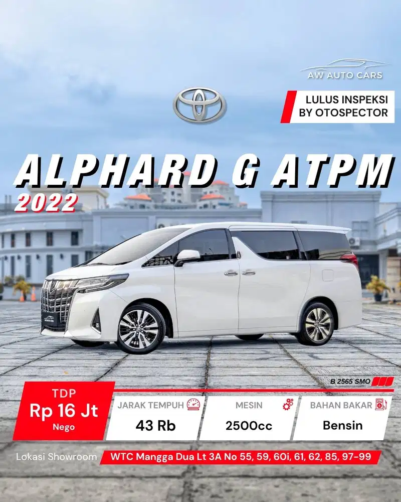 Toyota Alphard G ATPM 2022 mdl 2023 Low KM 2021 vellfire hybrid 2024