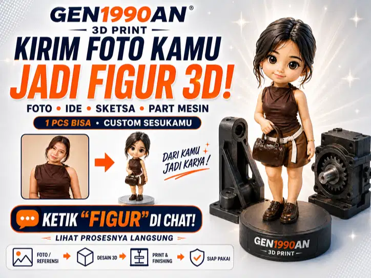 Karyawan tim 3d printing studio (Start fresh training dari 0)