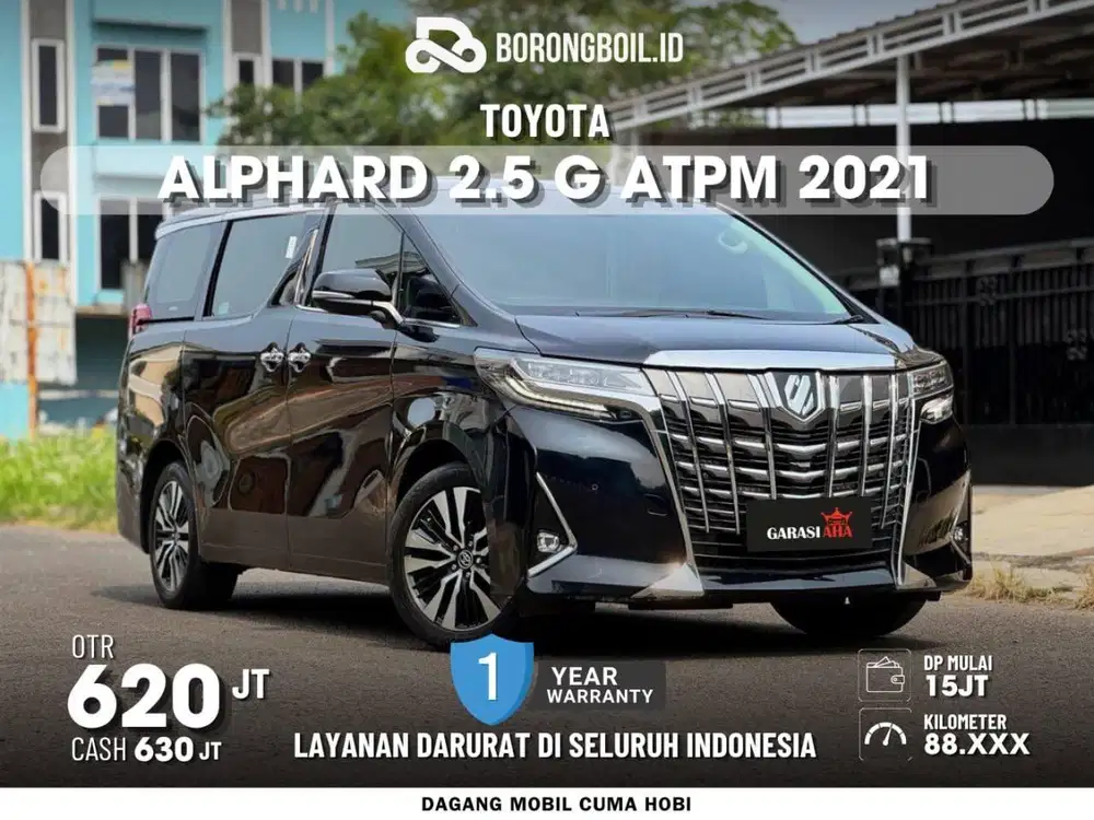 TERMURAH!!ALPHARD 2.5 G ATPM TSS AT 2021