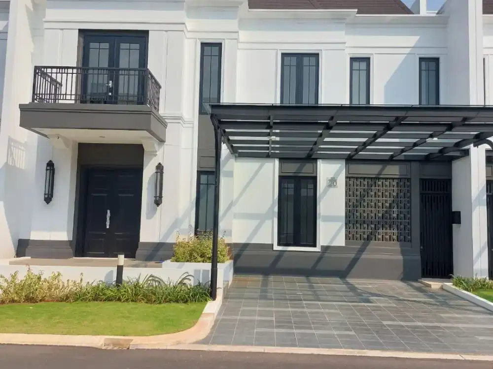 Di sewakan rumah  mewah dan baru 2 lantai di cluster jasmia  summarecon crown gading kamar 4+1