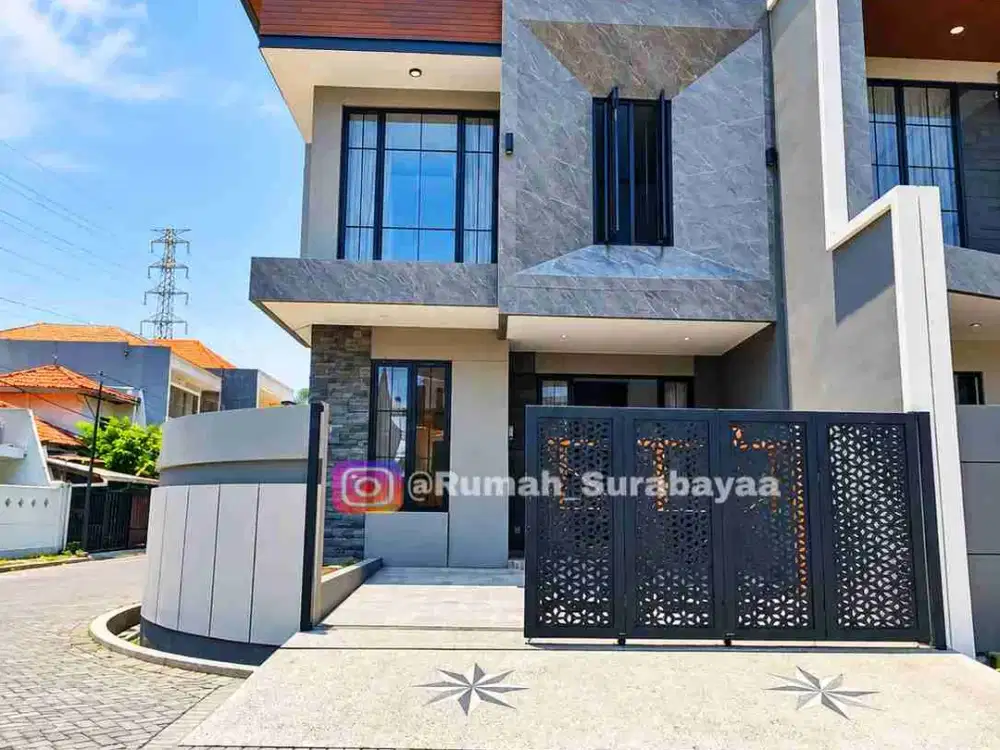 Rumah Baru Pojok di Manyar dkt Kertajaya, Dharmahusada,Klampis