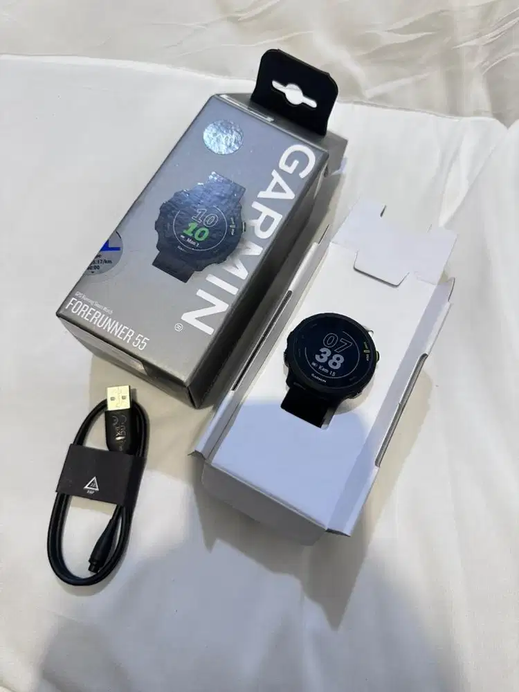 Garmin Forerunner 55 Black Garansi resmi 2 tahun. BNOB
