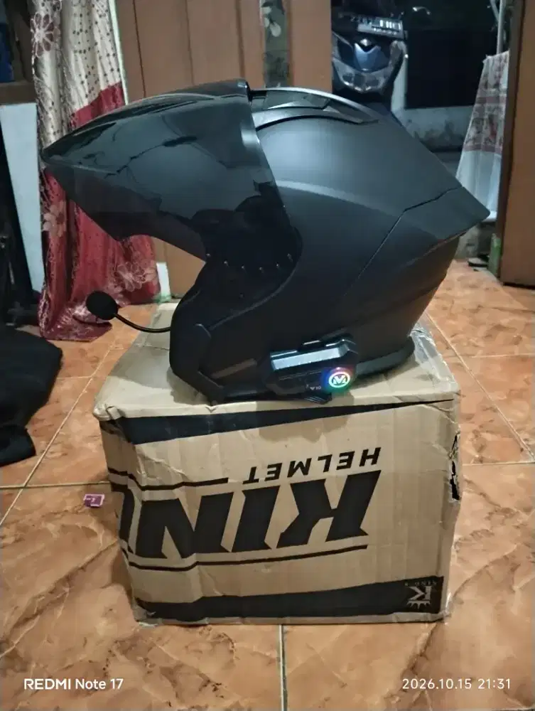 Helm king 8 + ic murah meriah