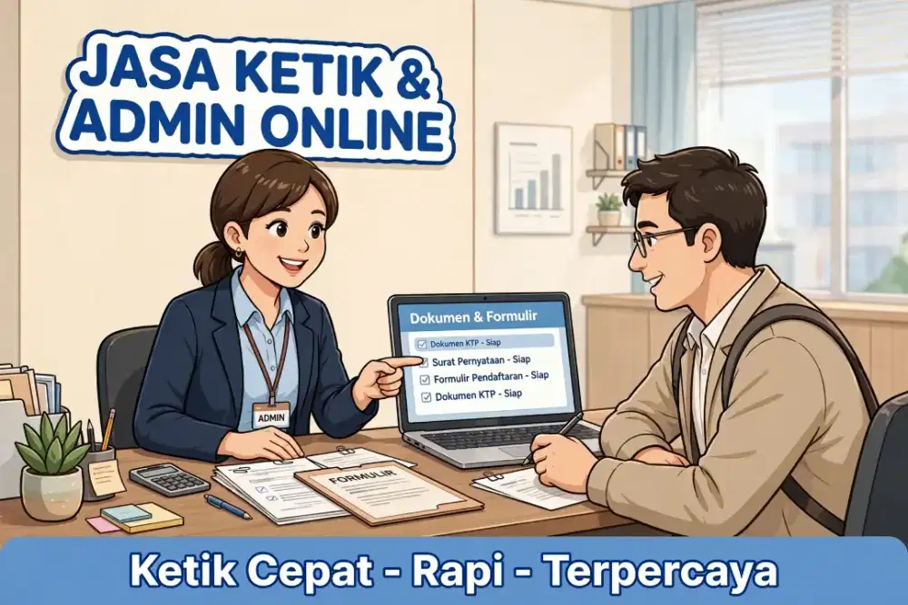Jasa Ketik Dokumen & Admin Online