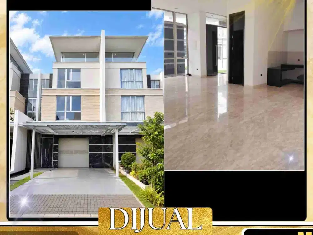 DIJUAL RUMAHB3 LANTAI DI GOLF ISLAND PANTAI INDAH KAPUK JAKARTA UTARA